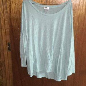Old navy XL mint green 3/4 length shirt
